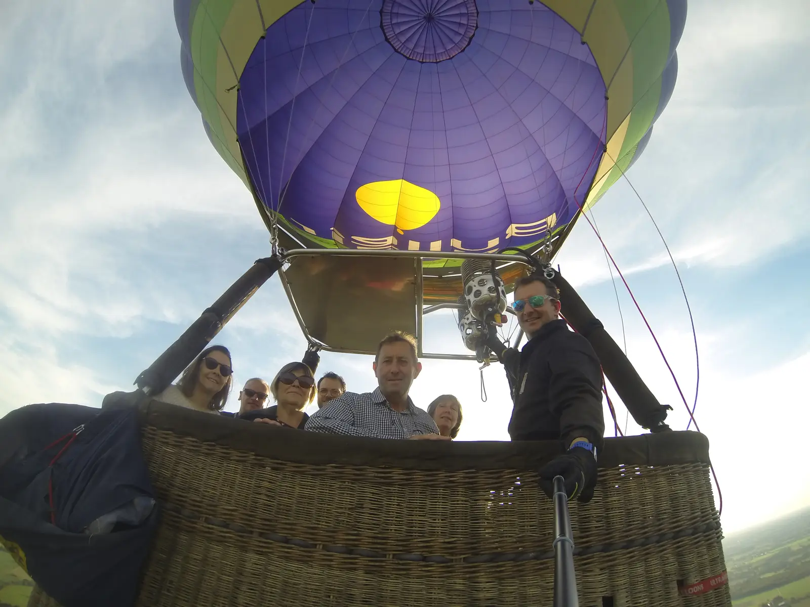 Passagers dans la nacelle