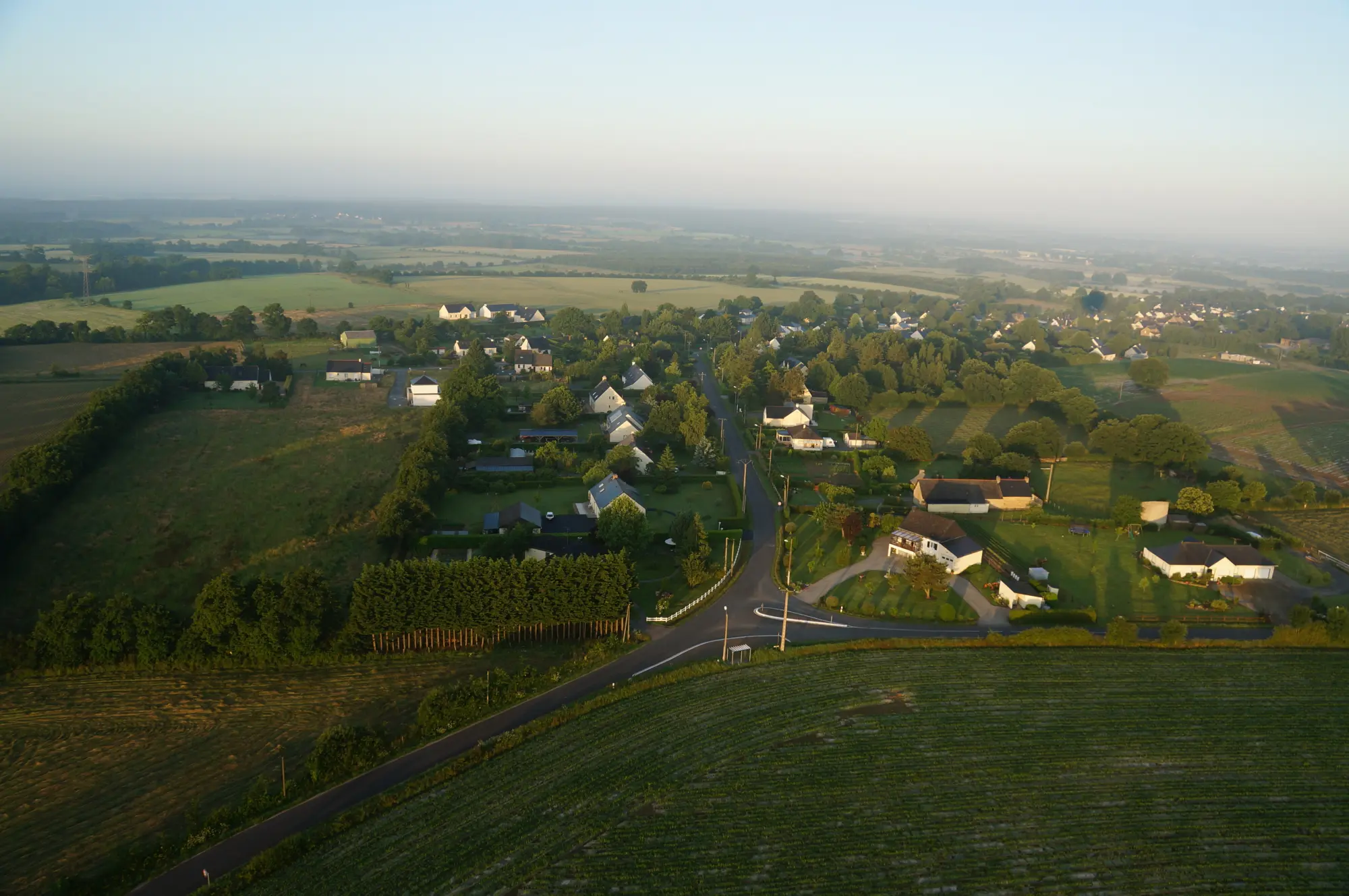 Vol en montgolfière vers Moisdon la Rivière, juin 2013
