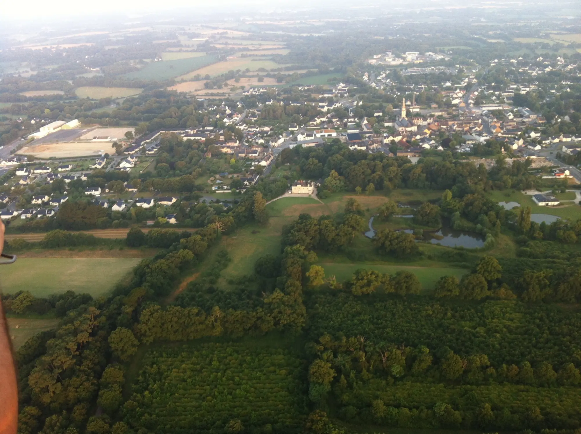 Photo 2 du vol en montgolfière du 14 juillet 2013 au départ de Nort sur Erdre