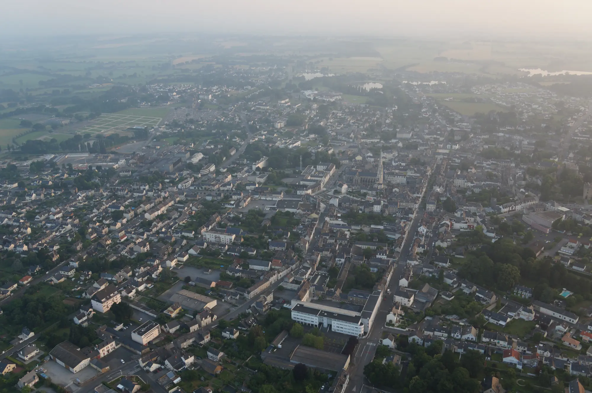 Photo 2 du vol en montgolfière du 7 juillet 2013 au départ de Châteaubriant