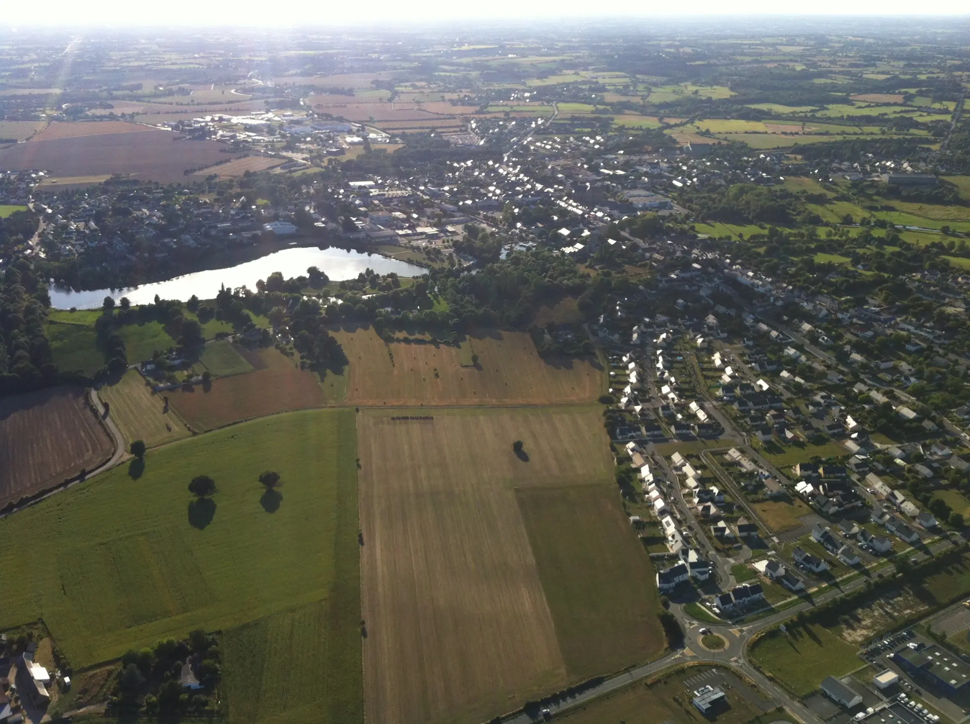 Photo 2 du vol en montgolfière du 11 août 2013 au départ de Nort sur Erdre