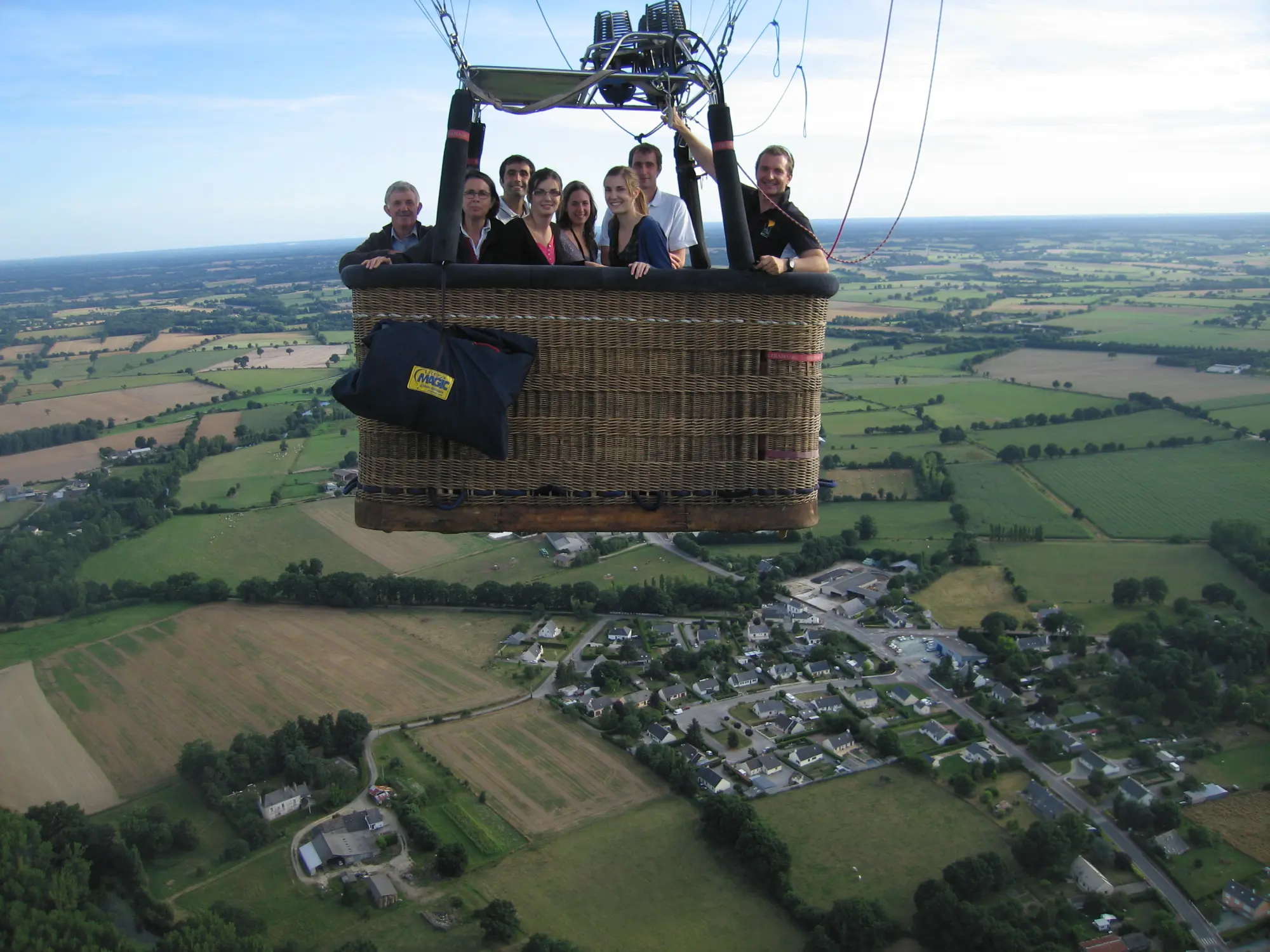 Photo 1 du vol en montgolfière du 13 août 2013 au départ de La Grigonnais