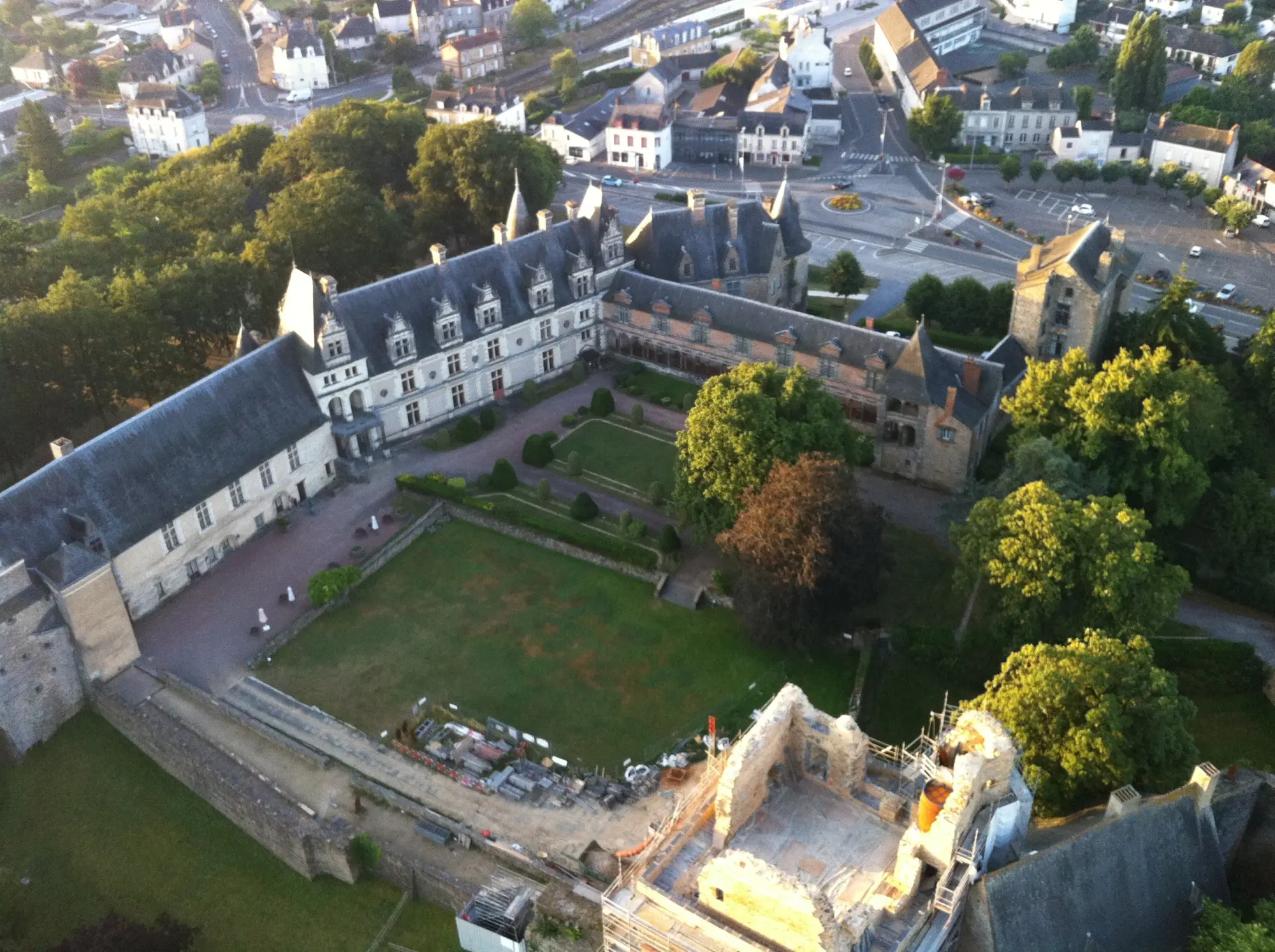 Photo 1 du vol en montgolfière du 21 août 2013 au départ de Châteaubriant