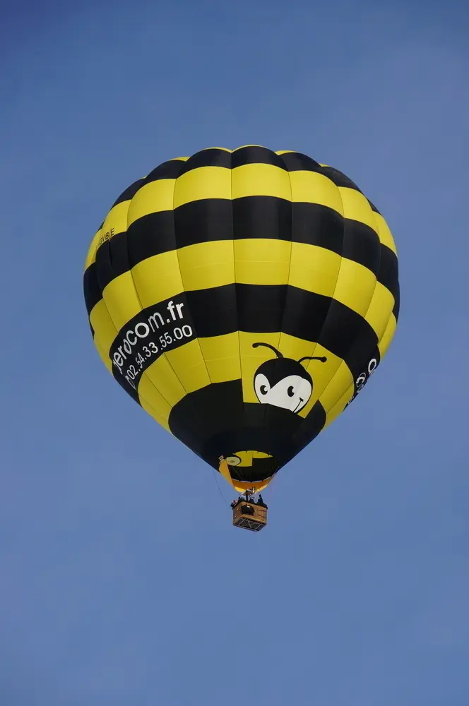 Vol en montgolfière vers Sallanches, avril 2014