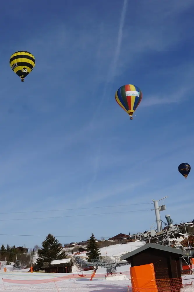 Photo 2 du vol en montgolfière du 2 avril 2014 au départ de Les Saisies
