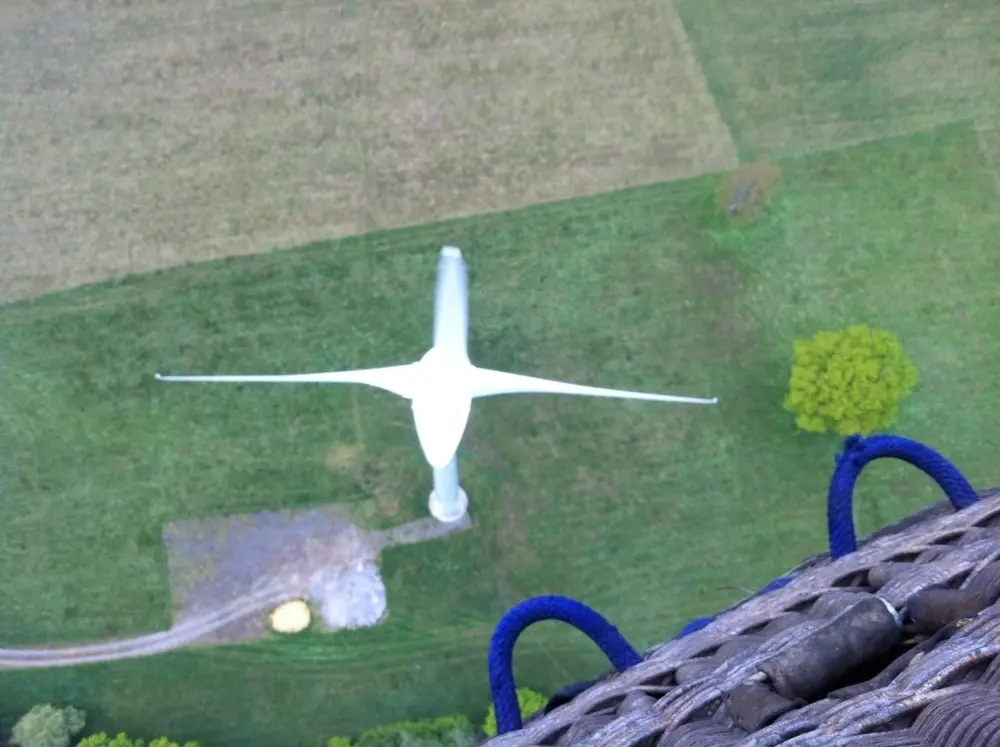 Photo 1 du vol en montgolfière du 20 avril 2014 au départ de Châteaubriant