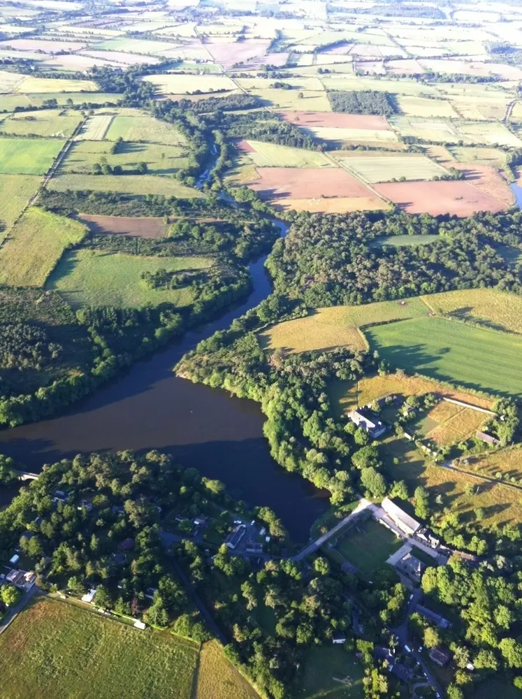 Photo 2 du vol en montgolfière du 8 juin 2014 au départ de Châteaubriant