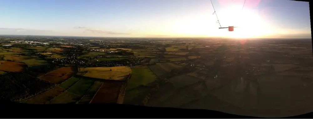 Photo 3 du vol en montgolfière du 8 juin 2014 au départ de Châteaubriant