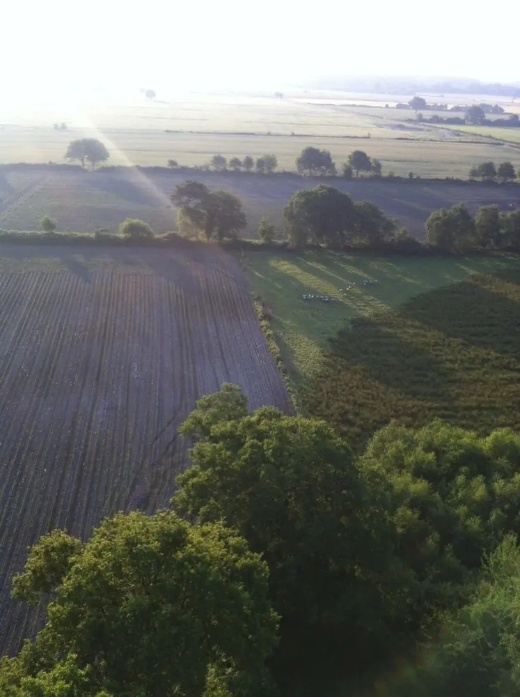 Photo 3 du vol en montgolfière du 14 juin 2014 au départ de Châteaubriant