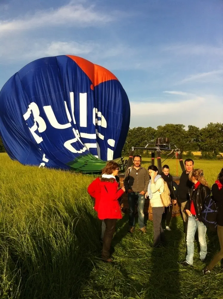 Vol en montgolfière vers Guipry, juin 2014