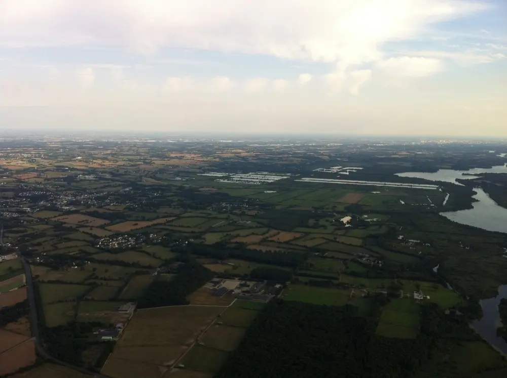 Photo 2 du vol en montgolfière du 31 juillet 2014 au départ de Nort sur Erdre
