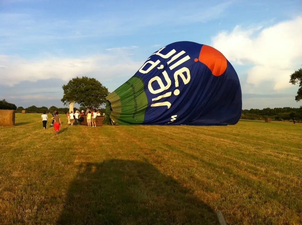 Photo 8 du vol en montgolfière du 31 juillet 2014 au départ de Nort sur Erdre