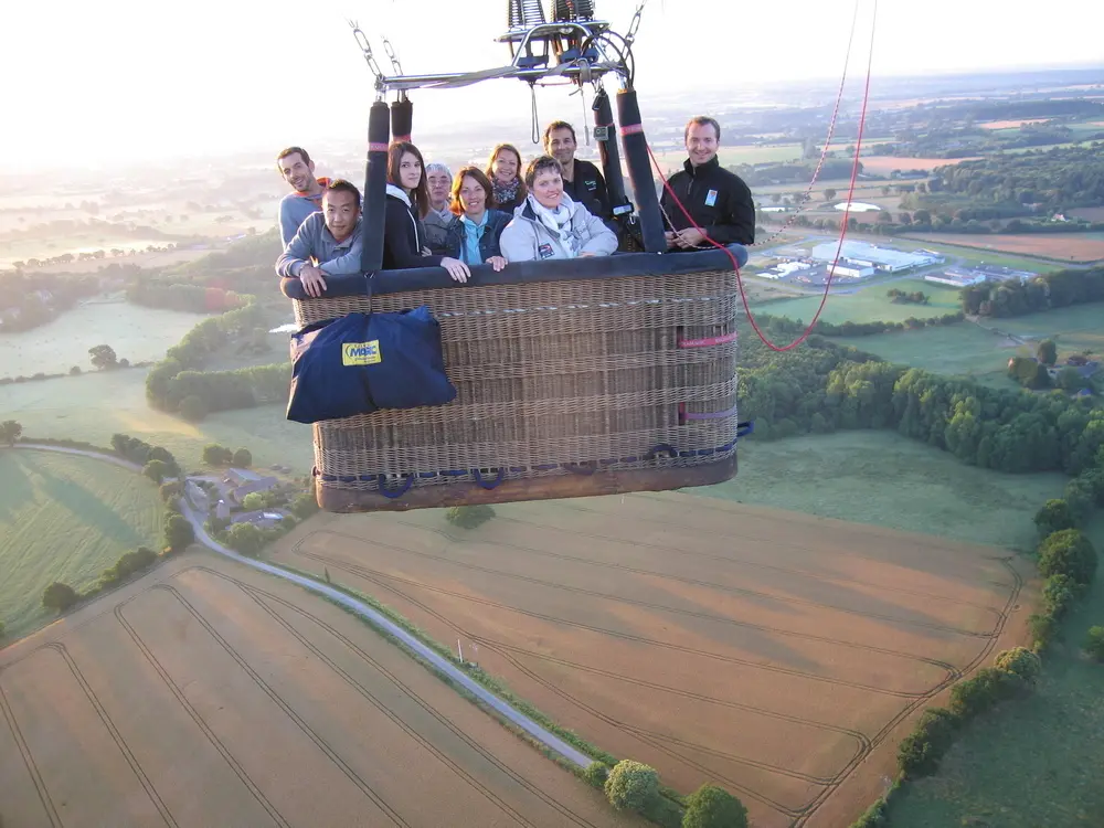 Photo 4 du vol en montgolfière du 3 juillet 2014 au départ de Châteaubriant