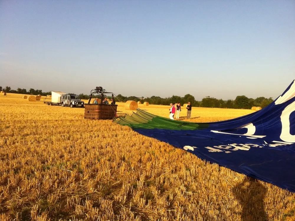 Photo 5 du vol en montgolfière du 18 juillet 2014 au départ de Châteaubriant