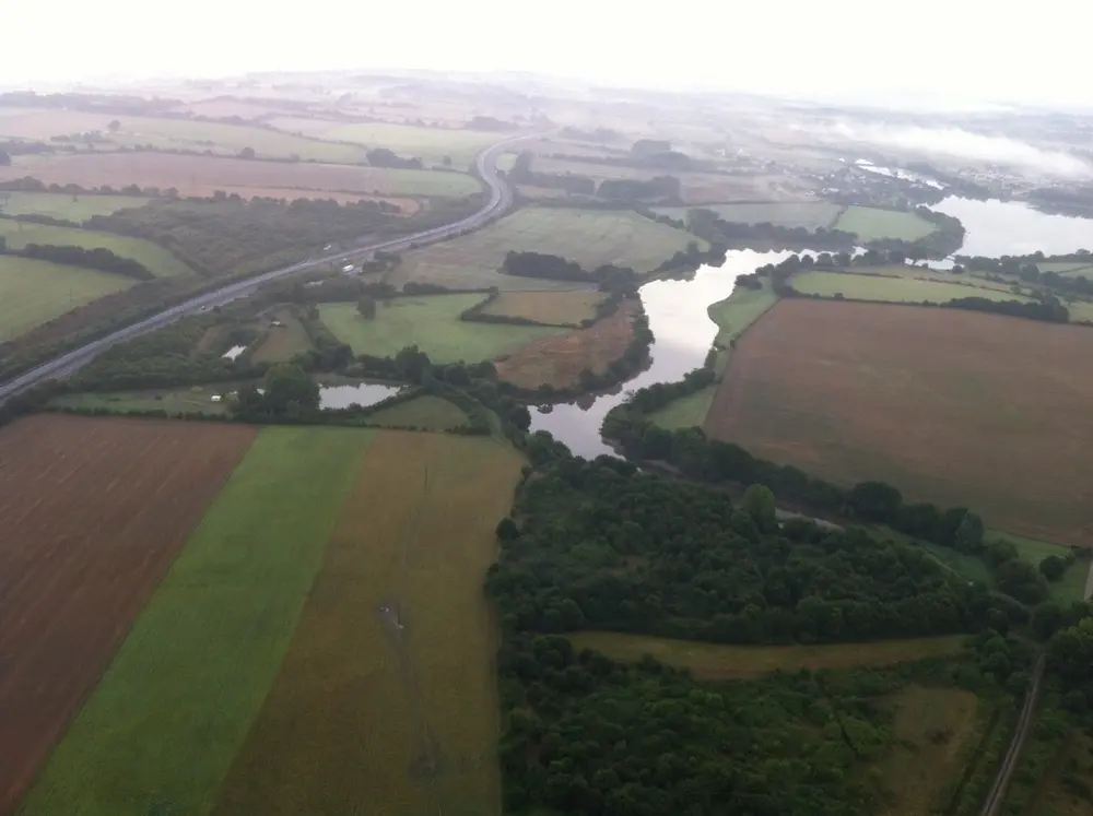 Photo 2 du vol en montgolfière du 9 août 2014 au départ de Châteaubriant