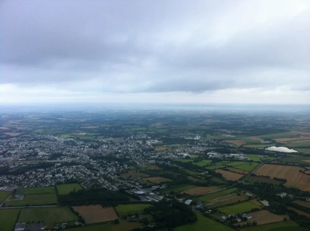 Photo 2 du vol en montgolfière du 3 août 2014 au départ de Châteaubriant