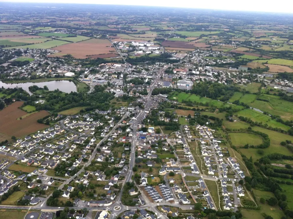 Photo 1 du vol en montgolfière du 9 août 2014 au départ de Nort sur Erdre