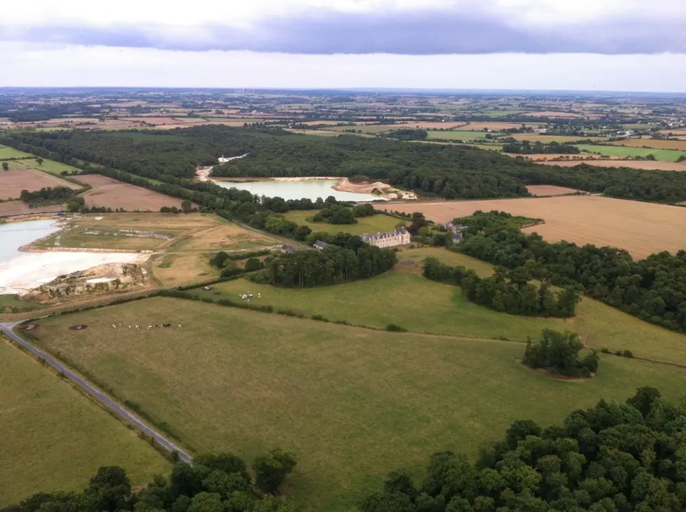 Photo 2 du vol en montgolfière du 9 août 2014 au départ de Nort sur Erdre
