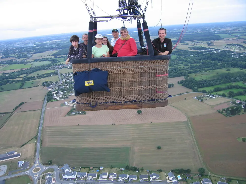 Photo 3 du vol en montgolfière du 9 août 2014 au départ de Nort sur Erdre