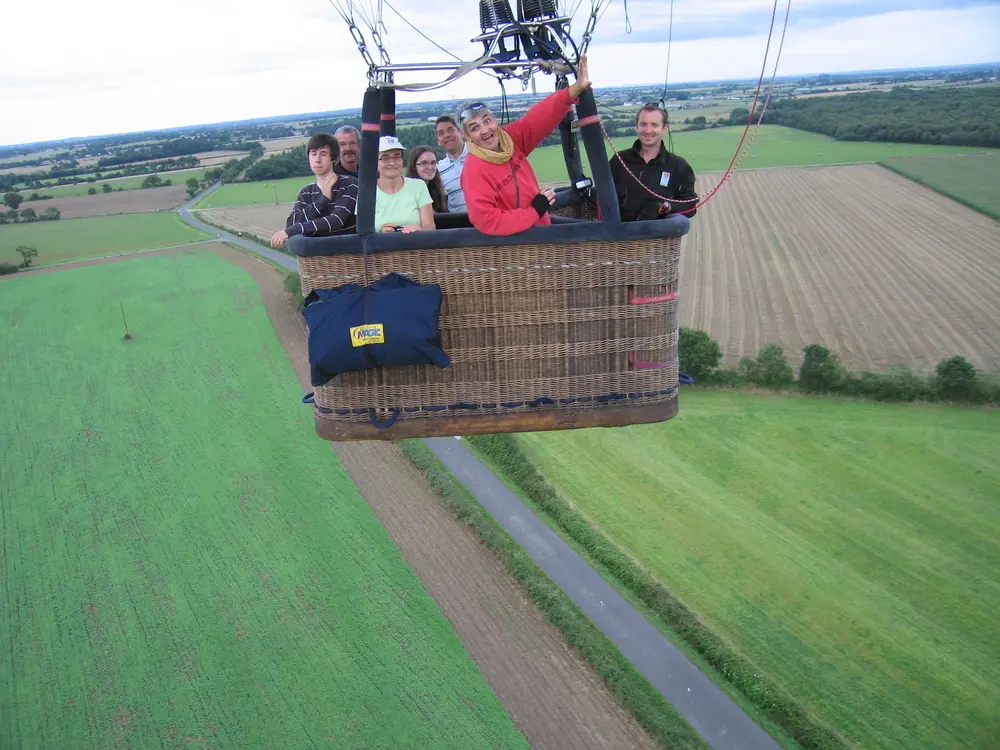 Photo 5 du vol en montgolfière du 9 août 2014 au départ de Nort sur Erdre
