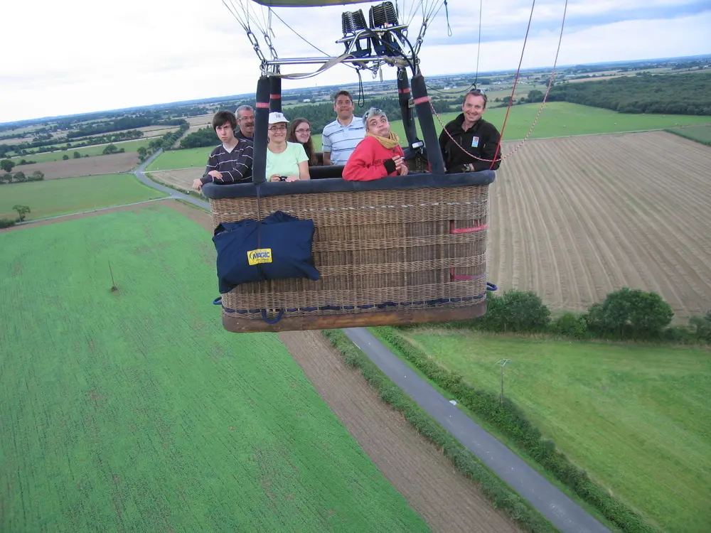 Photo 6 du vol en montgolfière du 9 août 2014 au départ de Nort sur Erdre