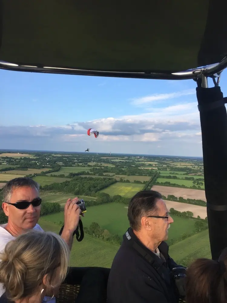 Vol en montgolfière vers Casson, mai 2015