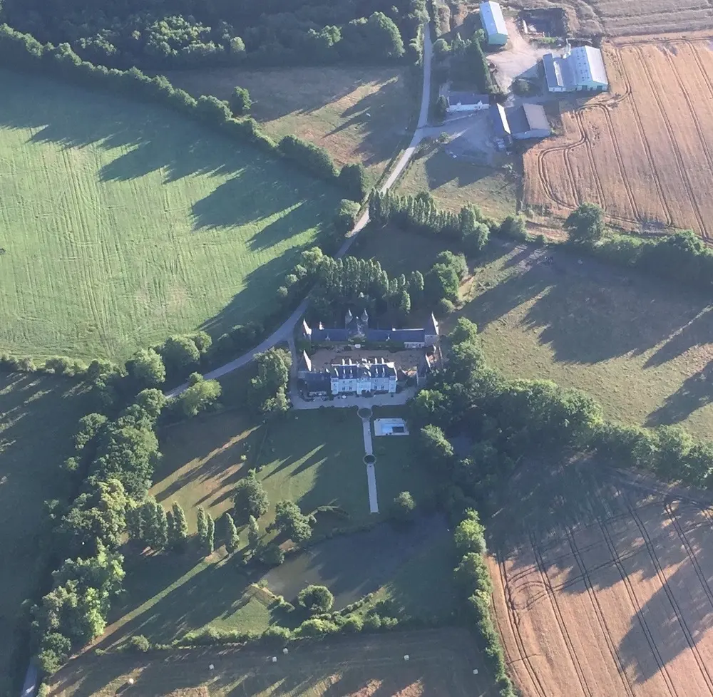 Photo 2 du vol en montgolfière du 28 juin 2015 au départ de La Poitevinière à Riaillé