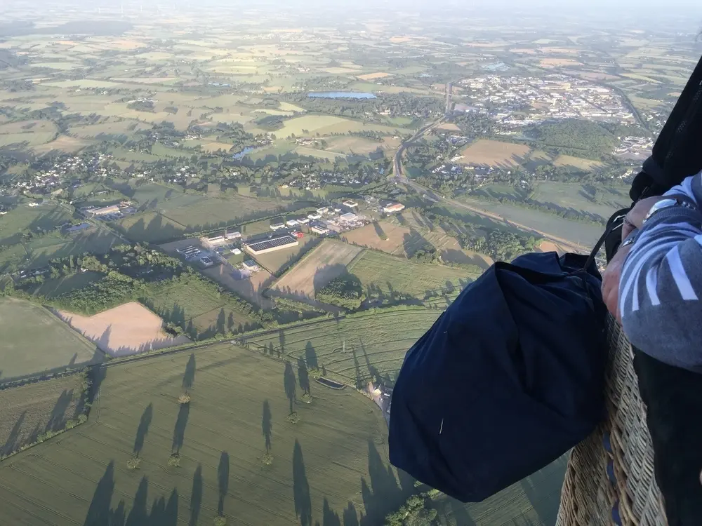 Photo 3 du vol en montgolfière du 6 juin 2015 au départ de Châteaubriant