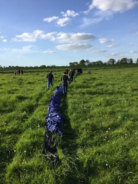 Vol en montgolfière vers Moisdon la Rivière, mai 2016
