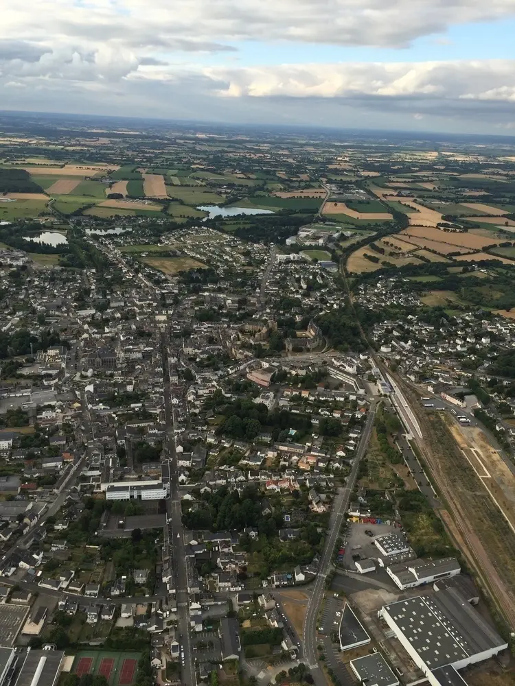 Vol en montgolfière vers La Touche d'Erbray, juillet 2016