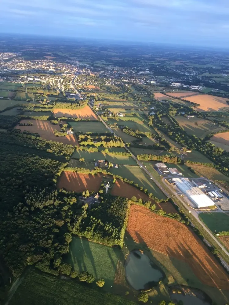 Photo 2 du vol en montgolfière du 7 août 2016 au départ de Châteaubriant