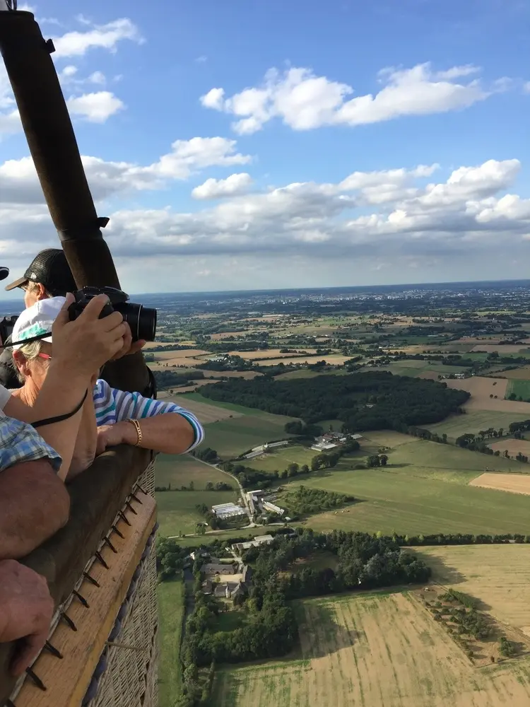 Vol en montgolfière vers Nort sur Erdre, septembre 2016