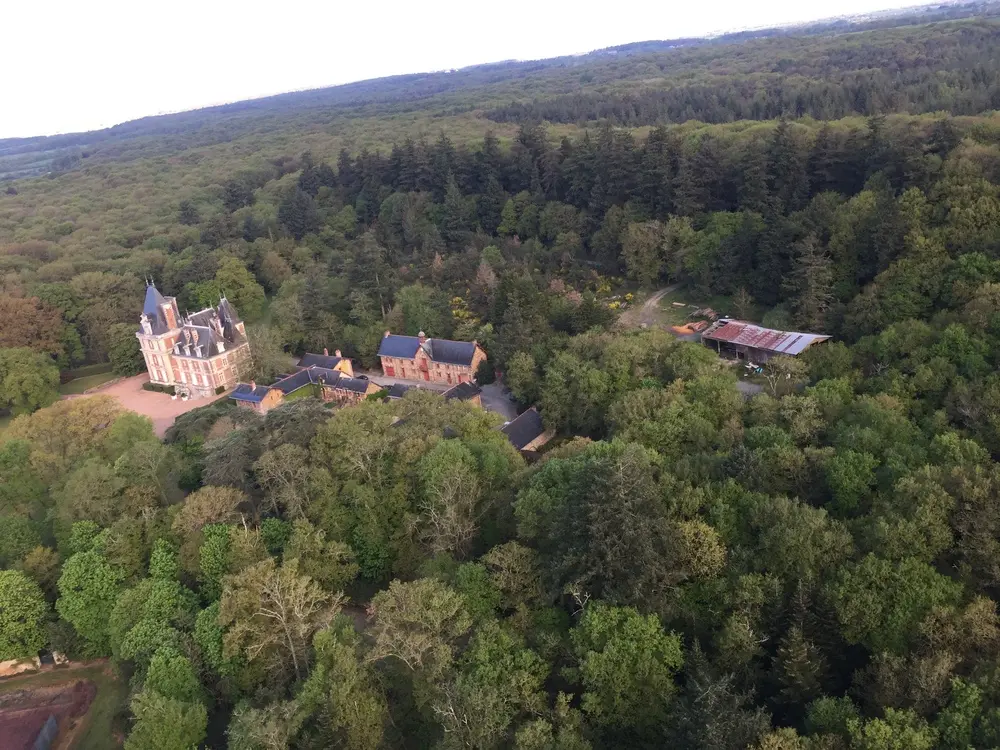 Photo 4 du vol en montgolfière du 16 avril 2017 au départ de Châteaubriant (route de Saint Aubin des Châte