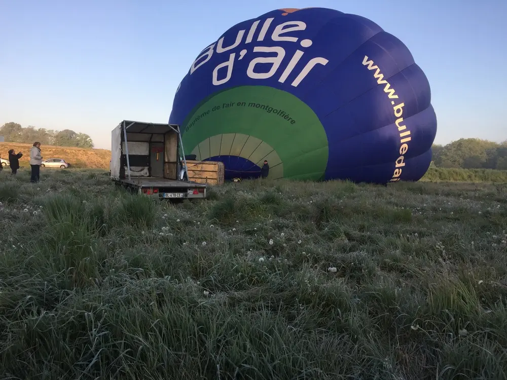Photo 2 du vol en montgolfière du 29 avril 2017 au départ de Châtaubriant