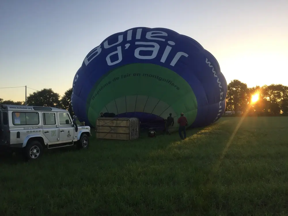 Photo 2 du vol en montgolfière du 10 juin 2017 au départ de Châteaubriant
