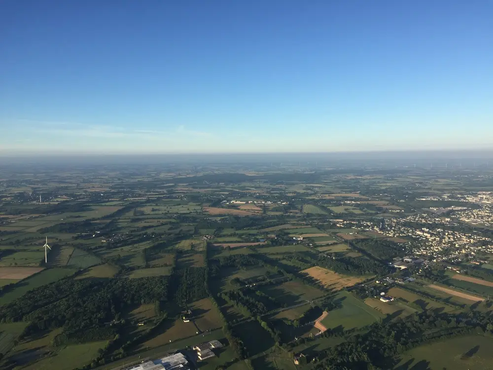 Photo 2 du vol en montgolfière du 11 juin 2017 au départ de Châteaubriant