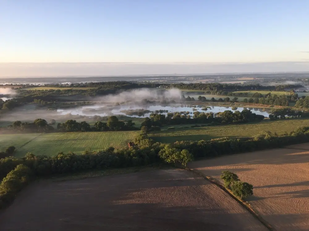 Photo 2 du vol en montgolfière du 6 août 2017 au départ de Châteaubriant