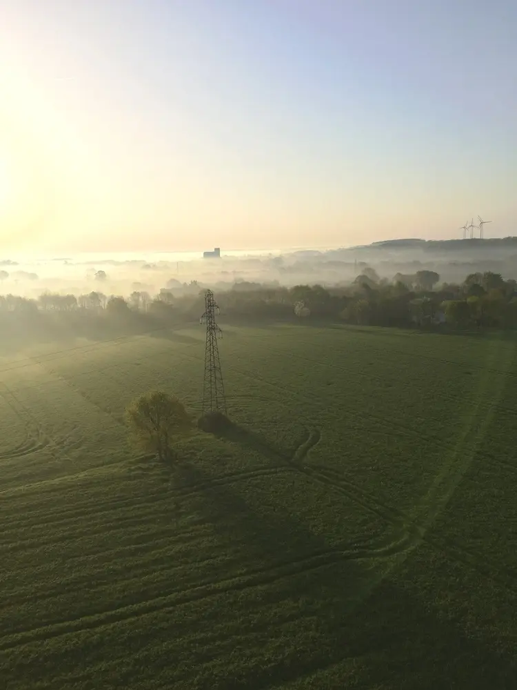 Vol en montgolfière vers Thourie, avril 2018