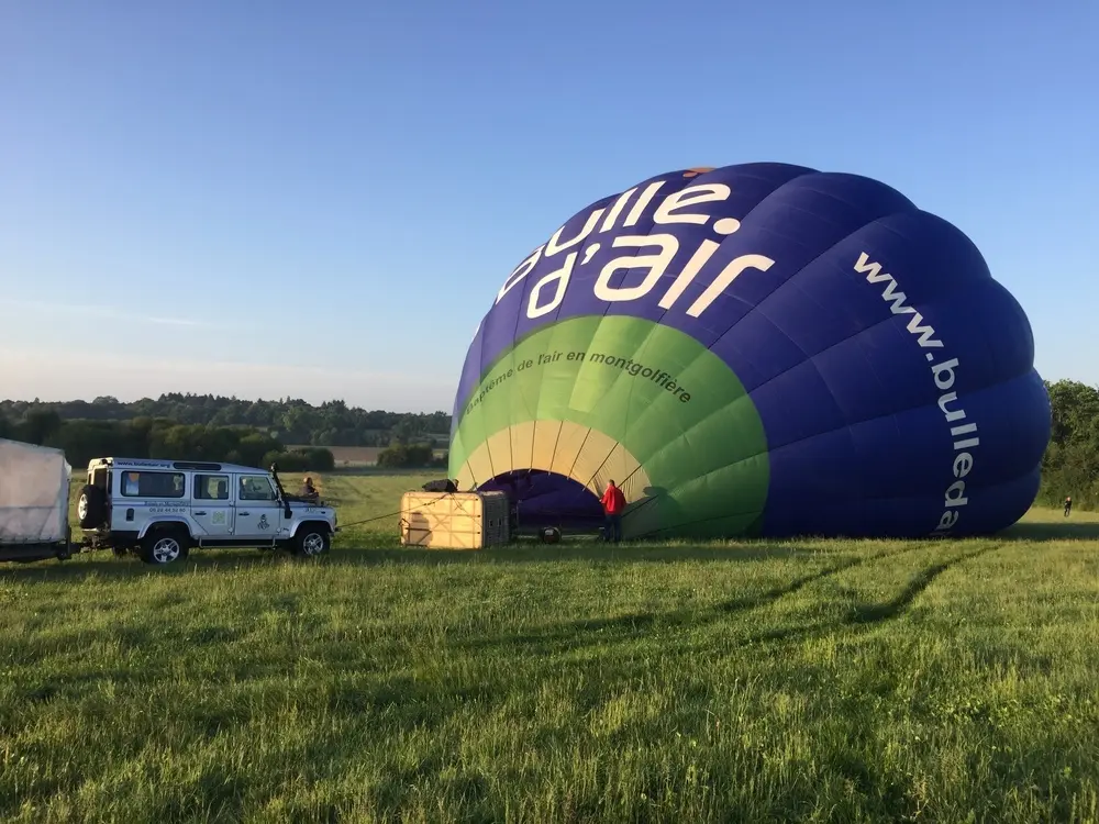 Photo 1 du vol en montgolfière du 19 mai 2018 au départ de Châteaubriant