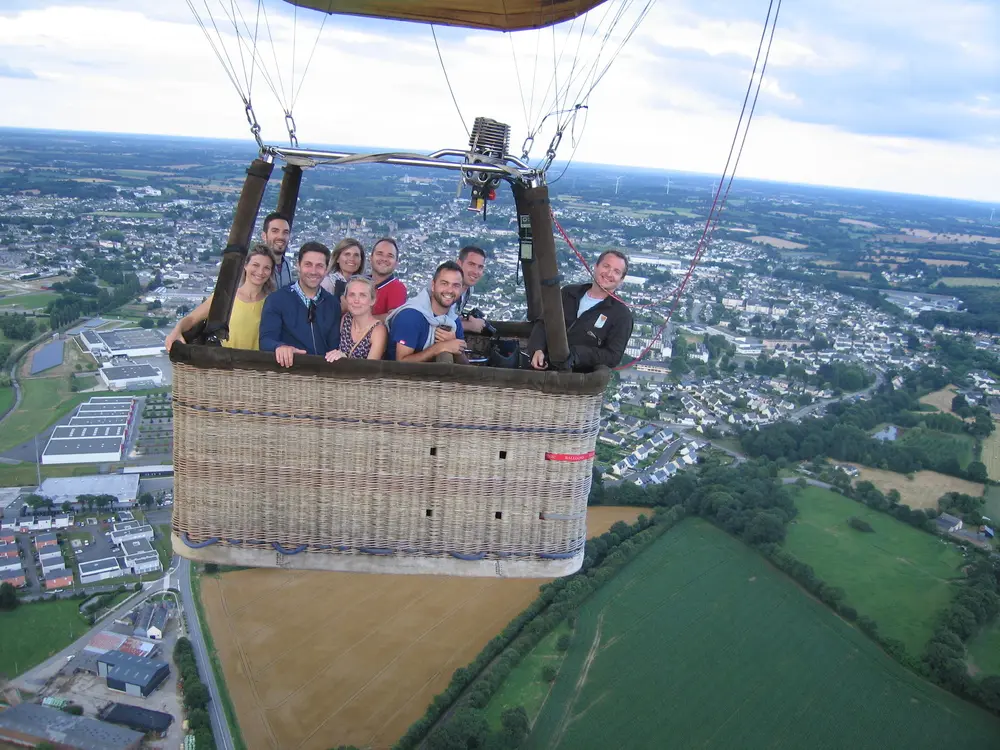 Vol en montgolfière, juillet 2018