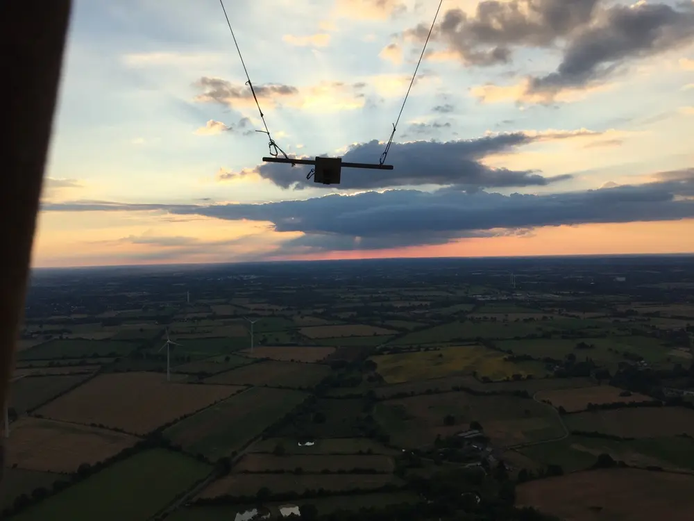 Vol en montgolfière vers Nort sur Erdre (terrain de foot), juillet 2018