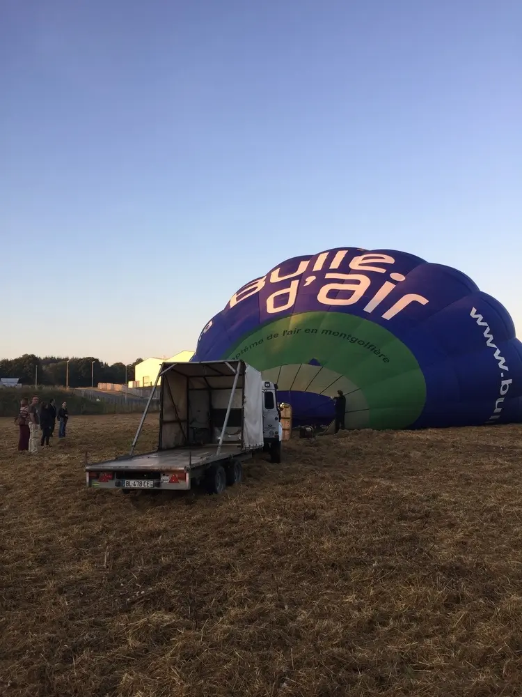 Photo 2 du vol en montgolfière du 5 août 2018 au départ de Châteaubriant