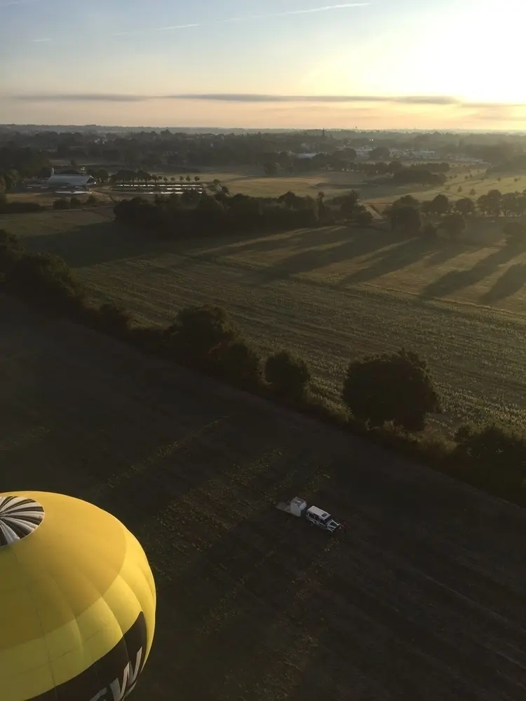 Photo 2 du vol en montgolfière du 9 septembre 2018 au départ de Châteaubriant