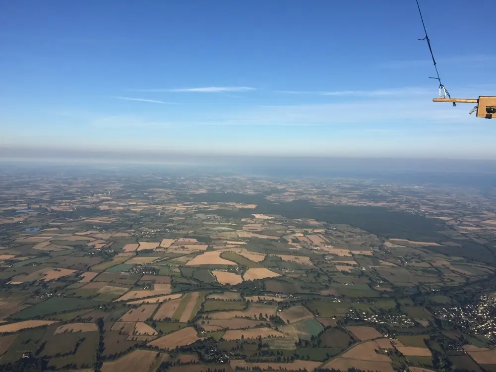 Vol en montgolfière vers Soulvache, septembre 2018