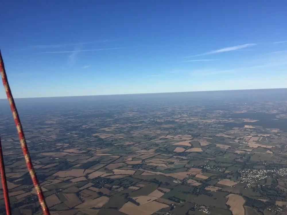 Photo 2 du vol en montgolfière du 8 septembre 2018 au départ de Châteaubriant