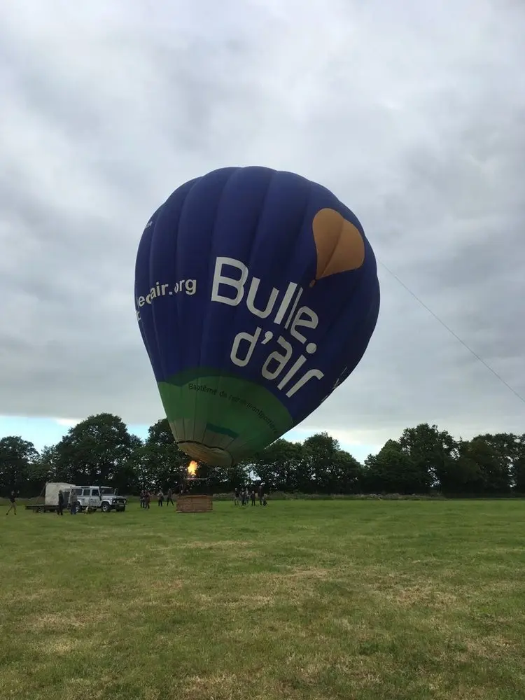Vol en montgolfière vers Erbray, mai 2019