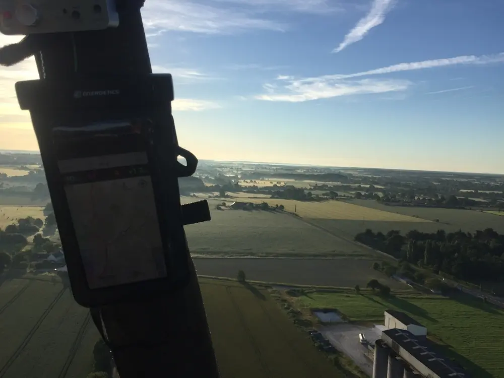 Vol en montgolfière vers La Rouaudière, juin 2019