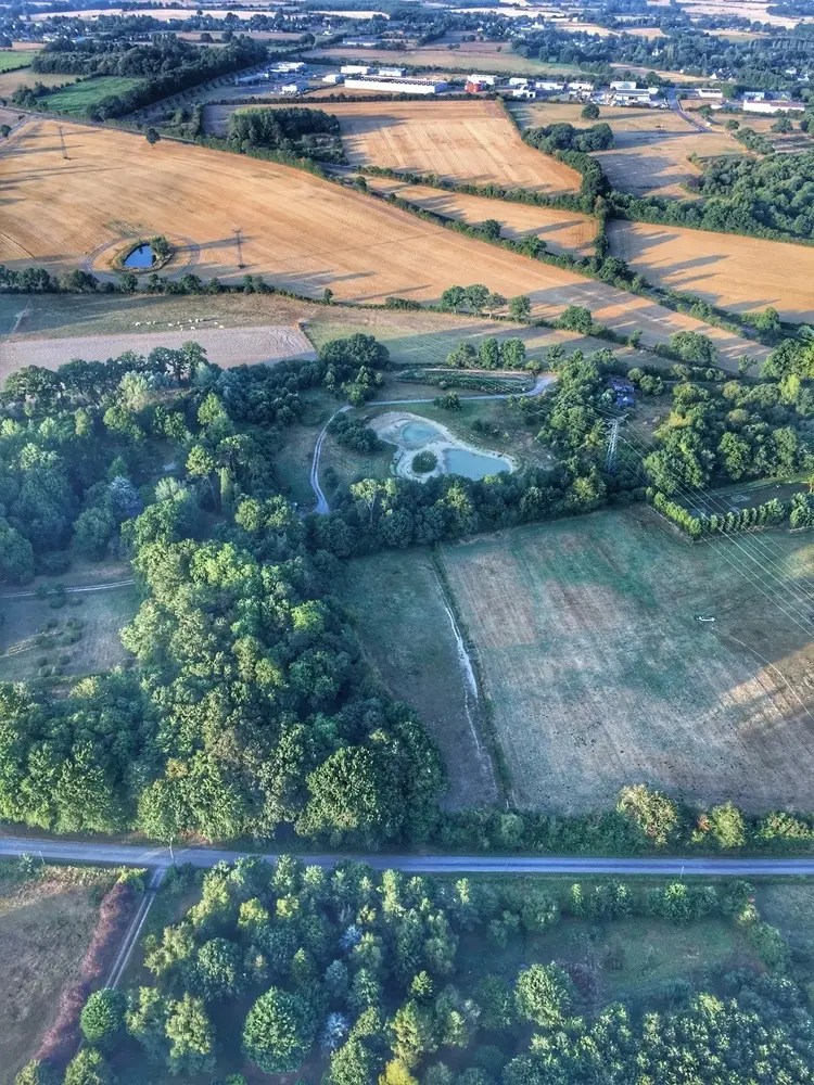 Vol en montgolfière vers Erbray, août 2019