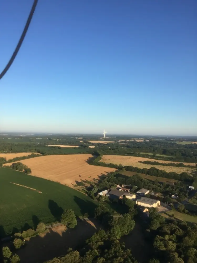 Vol en montgolfière vers Coesmes, août 2019