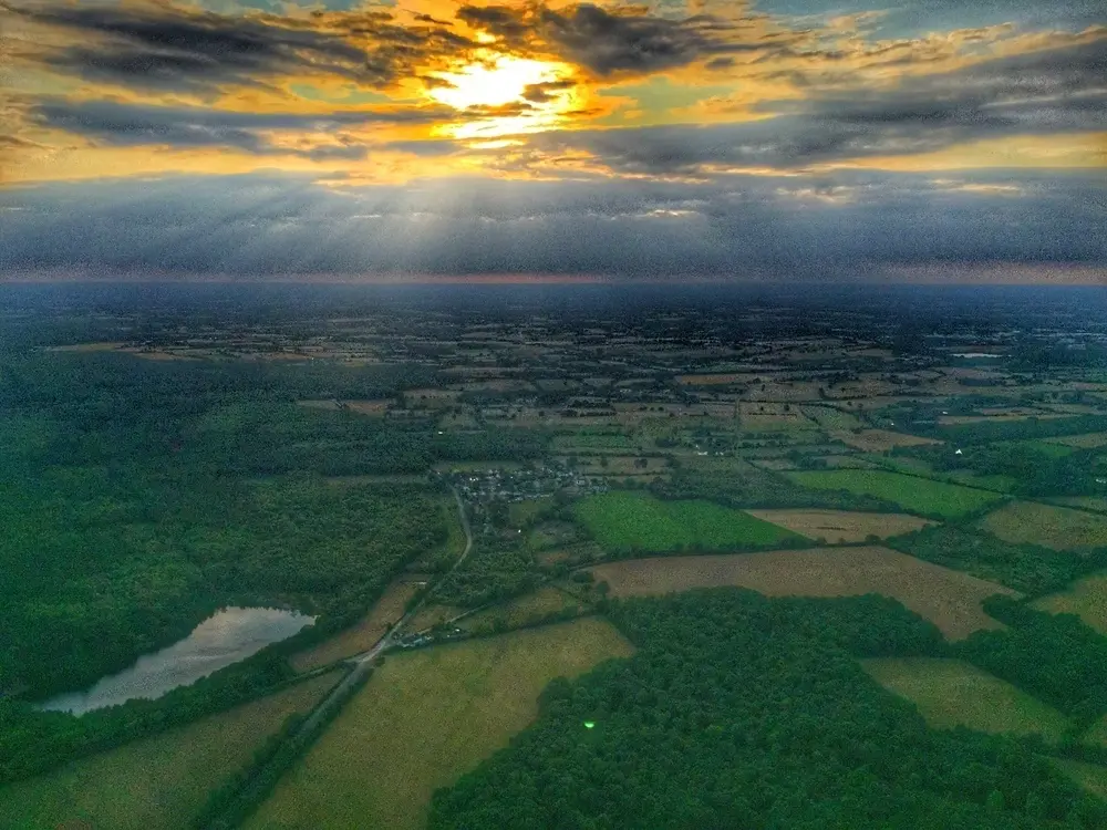 Photo 2 du vol en montgolfière du 1 août 2019 au départ de Châteaubriant
